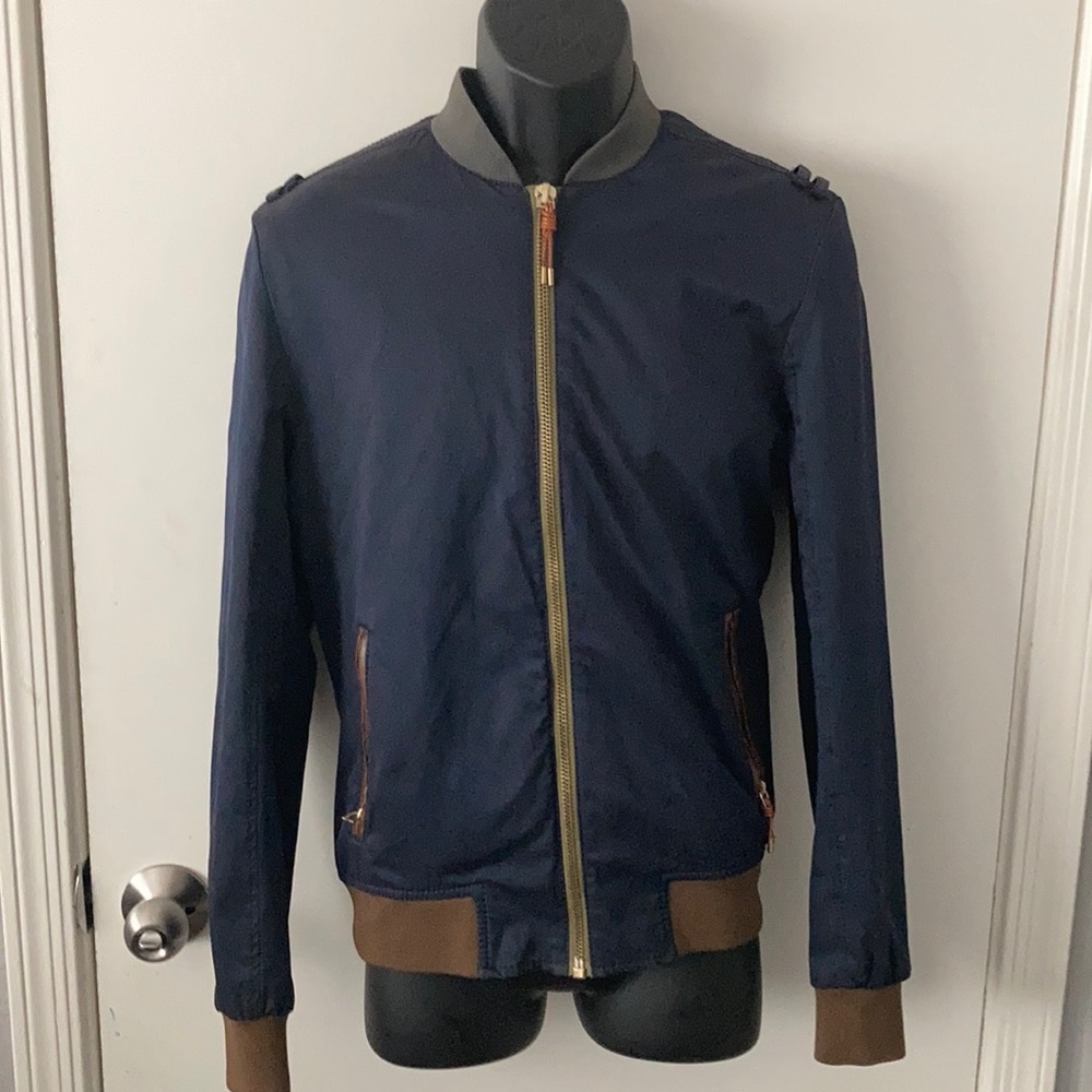 Zara Man Textured Bomber Jacket